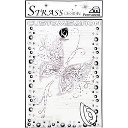 Motif strass - Papillon - KI Sign