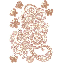 Transfert thermocollant - Arabesque cuivre format A4 - KI Sign