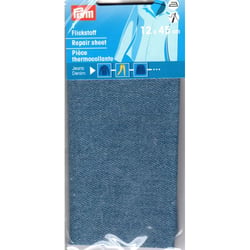 Toile thermocollante coloris Jeans - 12x45cm