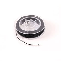 Cordon tissé câblé 0,6 mm x 10 m Créalia - Noir