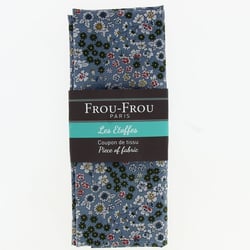 Coupon Fleuri - 110 x 50 cm - Ardoise cendrée