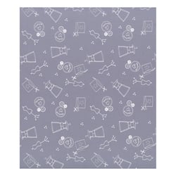 Coupon de tissu Frou Frou - 45x55 cm - I love couture violet