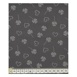 Coupon de tissu Frou Frou - 45x55 cm - Odonata pissenlit gris