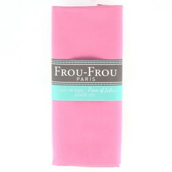 Coupon de tissu Frou Frou - 45x55 cm - Uni rose