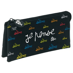 Trousse Quo Vadis - Ben - 3 compartiments - Triangulaire - Je pense