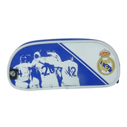 Trousse La Plume Dorée - Real Madrid - 2 compartiments - Rectangulaire - Bleu et blanc