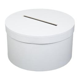 Urne en carton blanc - rond - 25 cm