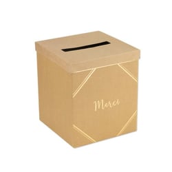 Urne en kraft et dorure - Merci
