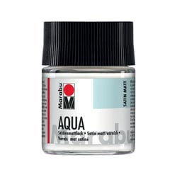 Vernis satiné transparent à base d'eau - Marabu Aqua Seidenmattlack 50 ml