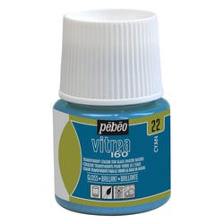 Peinture Vitréa Brillante Pébéo 45 ml - Cyan