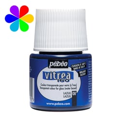 Peinture Vitréa Brillante Pébéo 45 ml - Lapis Lazuli