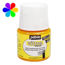 Peinture Vitréa Dépolie Pébéo 45 ml - Citron