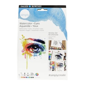 Kit d'activité peinture aquarelle Daler Rowney - Simply Activity - Yeux