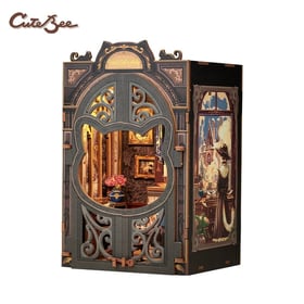 Maquette DIY Book Nook 108 pièces - Le salon de Dame Chat - Cutebee