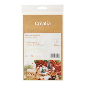 Scène miniature à monter - pour boule  ø 8 cm - cadeaux - Créalia