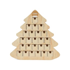 Calendrier de l’Avent en bois - Sapin tradition - Créalia