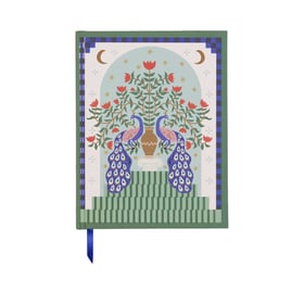 Carnet Designworks - 15,2 x 20,3 cm - Peacock - 192 pages lignées