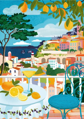 Puzzle 1000 Pièces - Balcon Italien par Caroline Lhôte