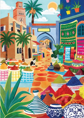Puzzle 1000 Pièces - Ruelles d'orient par Caroline Lhôte