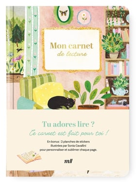 Mon carnet de lecture : Plus de 100 fiches à remplir ! En bonus : 2 planches de stickers