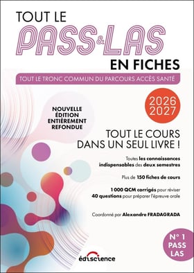 Tout le PASS & LAS en fiches - Tout le tronc commun du parcours Acces Santé - Tout le cours en un seul livre ! (édition 2026/2027)