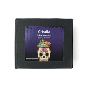 Cache-pot crâne à décorer - Halloween - Créalia
