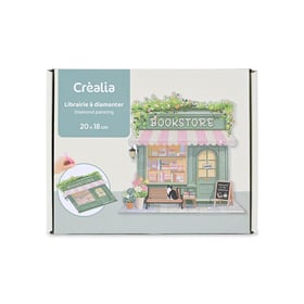 Diamond painting - Librairie miniature - 20 x 18 cm - Créalia