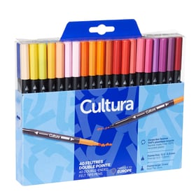 40 Feutres double pointe - Cultura