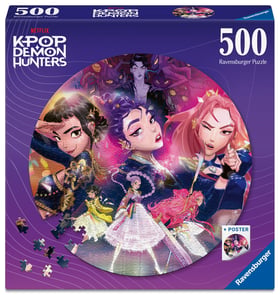 Puzzle rond 500 pièces Ravensburger - KPop Demon Hunters - Pour les fans