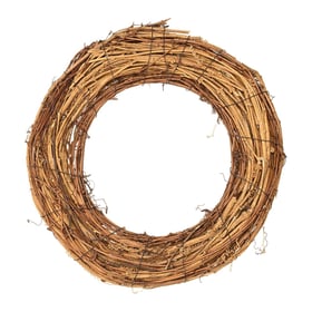Couronne de porte - 30 cm - osier naturel