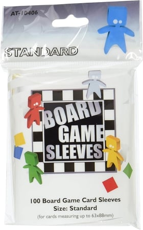 Lot de 100 protèges cartes - Sleeves de protection de carte - dos transparent - 63 x 88 mm