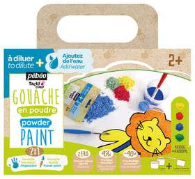 Set gouache en poudre 4x100 g + accessoires