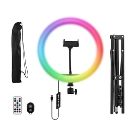 Anneau de lumière LED 12" T'nB - Influence - Blanc/noir