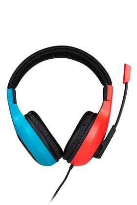 Casque-micro Bigben - Pour Nintendo Switch - Filaire - Rouge et bleu