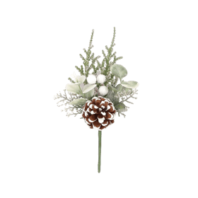 Branchage Artyfêtes - Neige glaciale pailleté