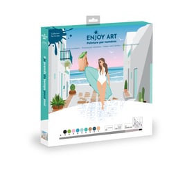 Nvseaty Kit de peinture par numéros pour adultes et enfants - Kit de bricolage créatif pour adultes - 40 x 50 cm Nvseaty Kit de peinture par numéros pour adultes et enfants - Kit de bricolage créatif pour adultes - 40 x 50 cm