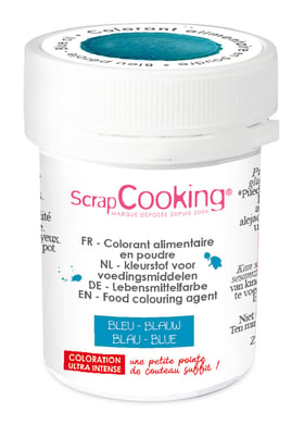 Colorant alimentaire en poudre ScrapCooking®- Bleu foncé - 5 g