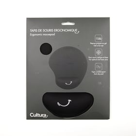 Tapis de souris ergonomique Cultura - Noir