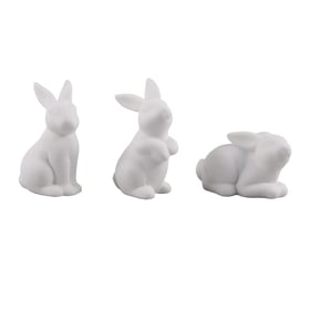 Lapin de Pâques en céramique à décorer – 11 cm – 1 modèle aléatoire – Créalia