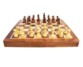 Jeu d'échecs magnétique pliable - 30 cm - Jeu de société à deux -  Jeu Echecs - Ferti Games