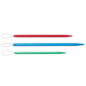 Lot de 3 aiguilles à laine - 6, 7, 8,5 cm avec boucles