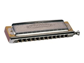 Hohner Chromonica Super - Harmonica chromatique - C clé - 12 trous - bois de poirier - laqué - brun