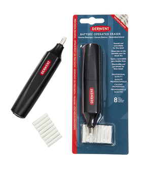 Gomme électrique avec 8 recharges Derwent