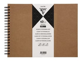Album personnalisable - 27 x 20 cm - Kraft - Clairefontaine - 80 pages unies