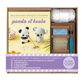 Mes adorables animaux a crocheter : Panda et koala
