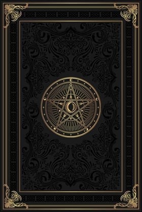 Grimoire vierge Pentacle lunaire