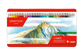 Boîte métal 40 crayons de couleurs PABLO® - Caran d'Ache
