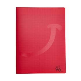 Cahier - 24 x 32 cm - 96 pages grands carreaux - Rouge - Cultura