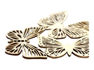 Grand 6 cm ajourées strass papier papillons autocollante Craft Embellissement 