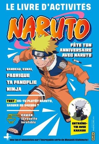 Livre d'activités pour enfants Naruto